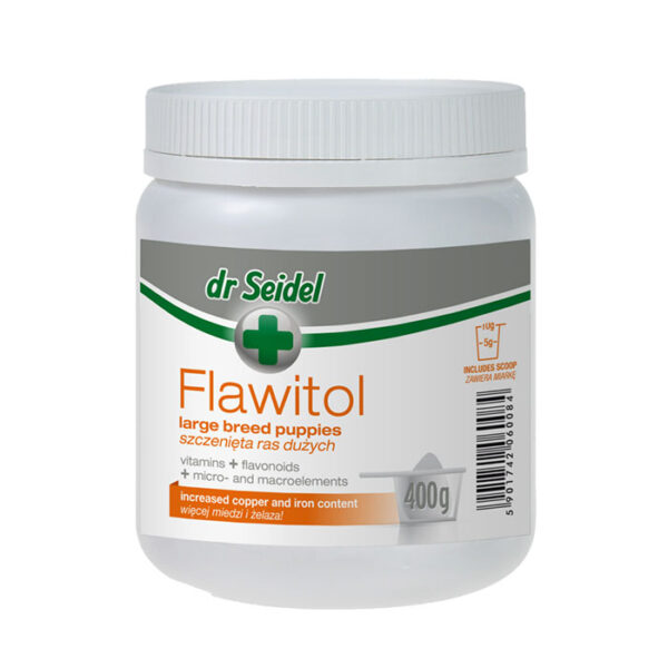 DS Flawitol σκόνη για μεγαλόσωμα κουτάβια 400 γρ