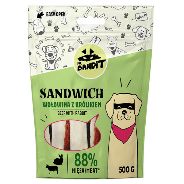 Mr bandit Sandwich beef rabbit