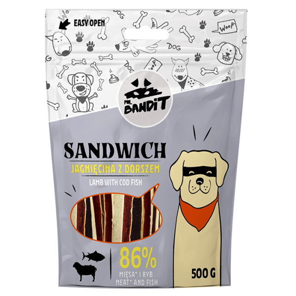 Mr bandit Sandwich lamb cobfish