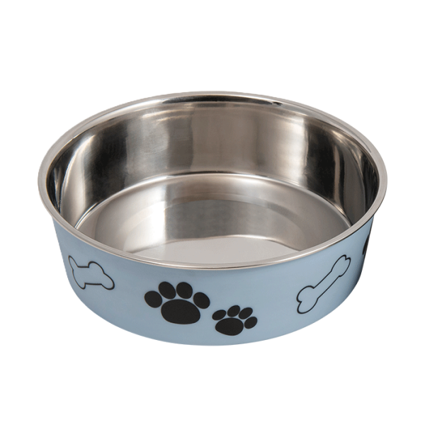 JV BON APPETIT Inox bowl light blueprint 2000 ml 23x7 3 cm