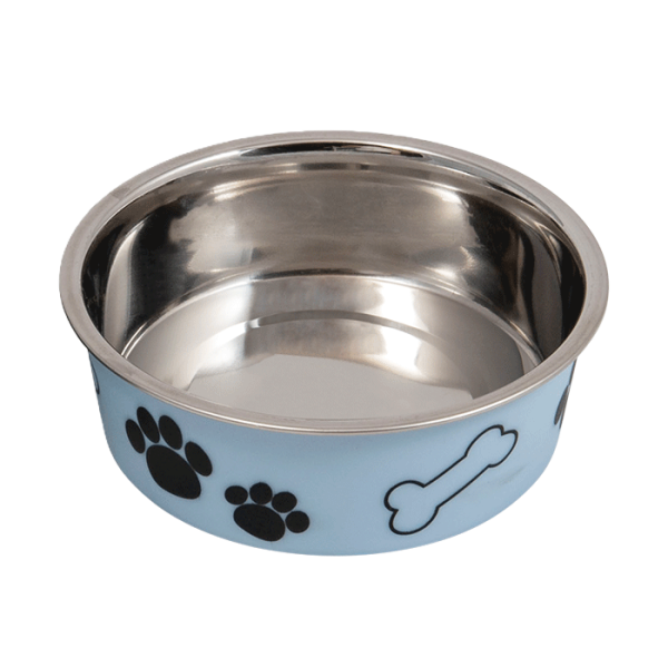 JV BON APPETIT Inox bowl light blueprint 270 ml 12x4 2 cm