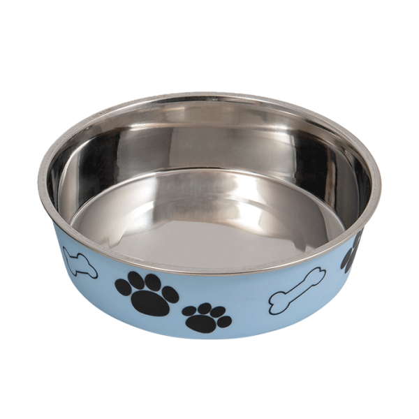 JV BON APPETIT Inox bowl light blueprint 750 ml 17x5 3 cm